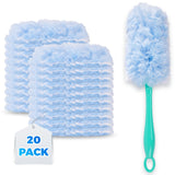 Household Cleaning Feather Duster Kit with 20 Count 360 Heavy Duty Duster Refills