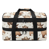 Eraedgza Cute Bear Insulated Casserole Carrier for Hot Cold Dish