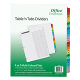 Office Essentials 11677 Table n Tabs Dividers, 26Tab, Letter
