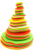 Playfully Ever After Light Green, Light Pink, Orange & Yellow Craft Felt Circles (Mixed Size Pack 56pc)
