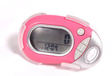 Pedusa PE771 TriAxis MultiFunction Pocket Pedometer (Pink with Holster/Belt Clip)