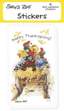 Suzys Zoo Stickers 4-Pack, Happy Thanksgiving! 10141