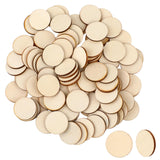Hariendny 100 PCS Wood Circles Unfinished Wood Circle Small Wood Slices Round Crafts Wood Cutouts Circle Wood Pieces Ornaments 1