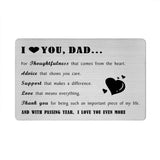 Richesele Dad Gifts from Daughter/Son - Laser Engraved I Love You Dad Waller Card - Christmas, Birthday Gifts for Father