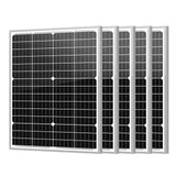 Newpowa 5-Pack 35W 12V Monocrystalline Solar Panels 10BB - High-Efficiency PV Modules for Off-Grid Systems, RV/Boat/Camper/Trail