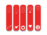 woopme Set of 5 Magnetic My True Love Bookmark for Book Lovers Readers Students Gift Magnetic Page Clips Folding