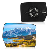 BDFHYK Passenger Right Side Heated Mirror Glass Compatible with F150 2004-2014 Side View Heated Convex Mirror Glass with Backing