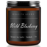 MOASITN Blueberry Highly Scented Candles for Home| Natural Soy Aromatherapy Candle| Handmade Long Lasting Jar Candle Gift for Wo