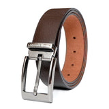 Rizoro Mens Man Genuine Leather Belt For Men Formal Belts With Gift Box (Classic) (Brown, Adjustable Length Upto Waist 40)