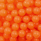 BERMRO 16mm Acrylic Beads 100pcs Orange Transparent Focal Bead Beadable Chunk Bubblegum Beads for DIY Crafting Necklace Bracelet