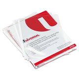 Universal 21124 TopLoad Poly Sheet Protectors, Standard Gauge, Letter, Clear, 50/Pack