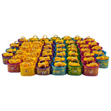 Soul Artisan Thamboolam Gift Set with Thin Thali Thread Return Gift Set (Pack of 50) Traditional handmade small bag For Religiou