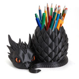 LehuoMaker 3D Printed Dragon Pencil Holder for Desk, Removable Dragon Egg Pen Holder, Cute Pencil Cup Desk Organizer for Pens, P