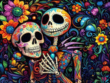Halloween Stamped Cross Stitch Kits - Skullhead Jack Counted Cross Stitch Kits for Beginners Adults Needlepoint Cross-Stitch Pat