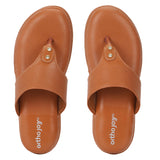 Ortho Joy Doctor Fancy Slipper For Women || Orthopedic Women'S Fancy Slippers For Women,Tan,7,B0CQCXL5NM
