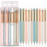 NUSIGN Gel Pens, 10 Pcs 0.5mm Retractable Black Ink Fine Point Rolling Ball Gel Pen, Smooth Writing No Bleed for Journaling Note