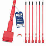 Clamp Mop Handle, 58inch Commercial Heavy Duty Industrial Replacement Pole