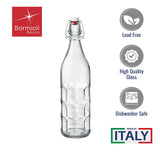 Bormioli Rocco Moresca Bottle, 33.75 Oz, Clear, Twin