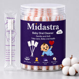 Midastra 30 Pcs Baby Oral Cleaner For New Born, Baby Tongue Cleaner For 06 Months, Baby Mouth Cleaner, Disposable Mouth Swabs F