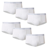 Hanes Mens Moisturewicking Cotton Briefs, Available In White And Black, Multipacks, White 6 Pack, Large US