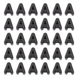 FASHEWELRY 30Pcs Acrylic Letter A Beads with Large Hole Big Plastic Letter Blocks European Beads 3D Letters Chunky Vowel Initial
