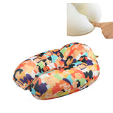 Orka Travel Memory Foam Spandex Digital Printed High Back U Neck Pillow (People Theme)