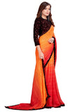 Pratham Blue Womens Silk Saree With Blouse Piece (Am-3102_Orange)