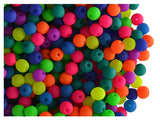 SCARA 600 pcs Czech Glass Round Beads 0.12 inches (3mm), NEON (UV Active) Glass Beads for Jewelry and Bracelets Making, Beads fo
