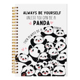 LADOCK Cute Panda Notebook, Panda Gifts for Women Journal, Pandas Lover Gifts, Cute School Supplies, Always Be Yourself Unless Y