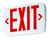 Lithonia Lighting Quantum LED Emergency Exit Sign, Thermoplastic Exit Only Sign with Stencil-Faced White Housing and Red Letters