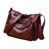 Calandis Women Shoulder Bag Crossbody Bag Pouch Tote Bag For Shopping Commuting Party Red | Womens Handbags & Bags
