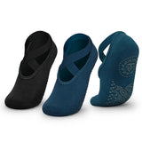 Anchor, Women Anti Slip Sole Terry/Cushioned Fitness Socks | NonSkid Socks For Yoga, Gym, Pilates, Barre, Dance & Workout | Cro