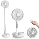 Belife X8 Portable Fan, Cordless 7200mAh Battery Operated Oscillating Fan, USB Rechargeable Desk Floor Fan with Remote, Foldable