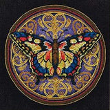Dimensions Gold Collection Ornate Butterfly Advanced Counted Cross Stitch Kit, 6 x 6, Coded Thread sorter, 18 Count