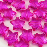 20pcs Acrylic Crystal Star Beads 28mm Star Shape Faceted Beads for Jewelry Making Bracelet Necklace Key Chains DIY Crafts(Hot Pi