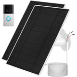 Ring Doorbell Solar Charger, Compatible with Ring Video Doorbell 3/3+/4, Battery Video Doorbell Plus, 13ft Waterproof Charging C