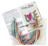 Design Works Crafts Love Needlepoint Kit, 7X5 Stitched In Yarn