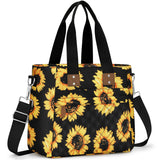 Insulated Lunch Box for Kids School - Large Thermal Lunch Bag Women with Removable Shoulder Strap, Reusable Lunch Cooler Tote Ba
