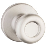 Kwikset 92001508 Round Traditional Tylo Hall and Closet Passage Door Knob, No Size, Satin Nickel