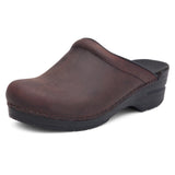 Dansko Women's Sonja Antique Brown/Black Sole Mule 6.5-7 M US