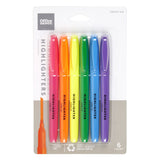 Office Depot 100% Recycled PenStyle Highlighters, Assorted, Pack of 6, HY10026AST