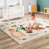 UANLAUO Foam Playmat for Babies Kids Play Mat, Foldable Baby Play Mats for Floor 59 x59 Playpen Mat, Infant Floor Mats - Reversi