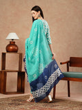 Gosriki Women'S Cotton Blend Straight Printed Kurta With Pant & Dupatta (Sbx Gb Multi-Gs_M_Light Blue_Medium),Light Blue,,B0CSG4S6K5
