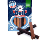 ValueBull USA Collagen Sticks for Dogs, 6 Inch Jumbo Chews, Natural Long-Lasting Dog Treats, 10 Count - Promotes Joint, Skin & C