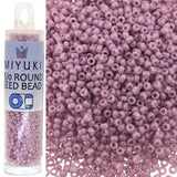Miyuki Round Seed Bead Size 15/0 8.2g Opaque Antique Rose