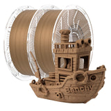 Chitu Systems Conjure Wood PLA Filament Teak, Using Reusable Spool Compatible with Bambu Lab Refill Filament, Dimensional Accura