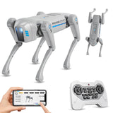 cxjoigxi Smart Robot Dog for Kids, Interactive STEM Robot Pet with Voice & Remote Control, App Programming, 30+ Actions, Bionic