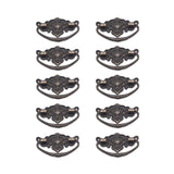 FarBoat 10pcs Vintage Bail Pulls Drop Ring Handle 2.9in Length for Dresser Drawer Closet Cupboard Box Case (Holes Centres 2.5in