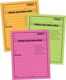 Adams While You Were Out Pads, 4.25 x 5.25 Inches, Assorted Neon Colors, 50 Sheets/Pad (6Pack) (9711NEON)