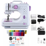 Sewing Machines, Mini Sewing Machine, Electric Portable Sewing Machine For Beginners, 12 Stitch Dual Speed With Foot Pedal & Sew